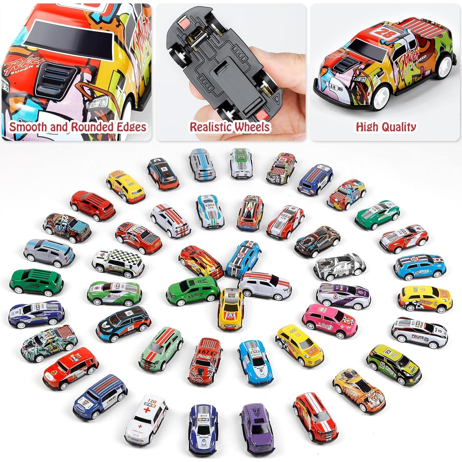 Juego de 48 Coches de Retroceso Bublonics - Juguetes para Niños