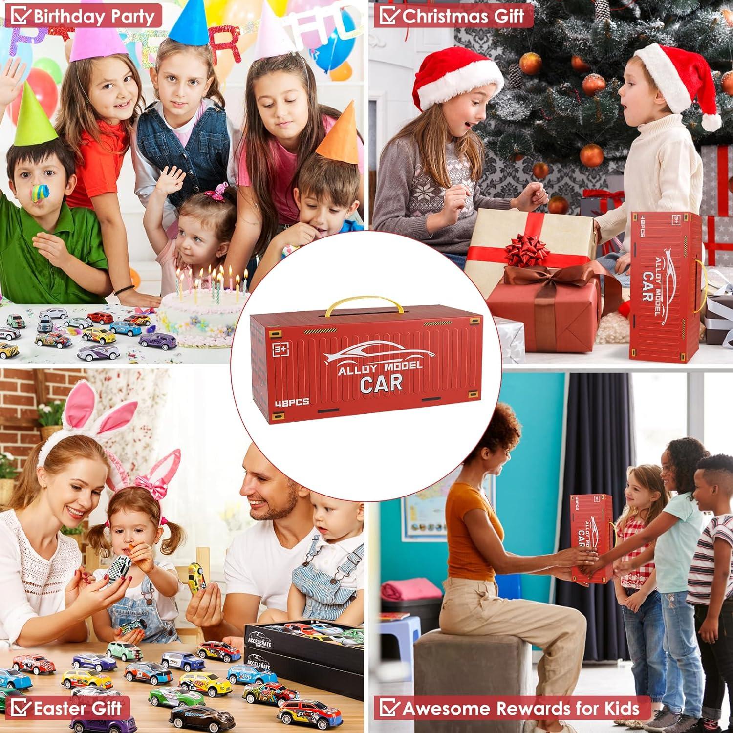 Juego de 48 Coches de Retroceso Bublonics - Juguetes para Niños