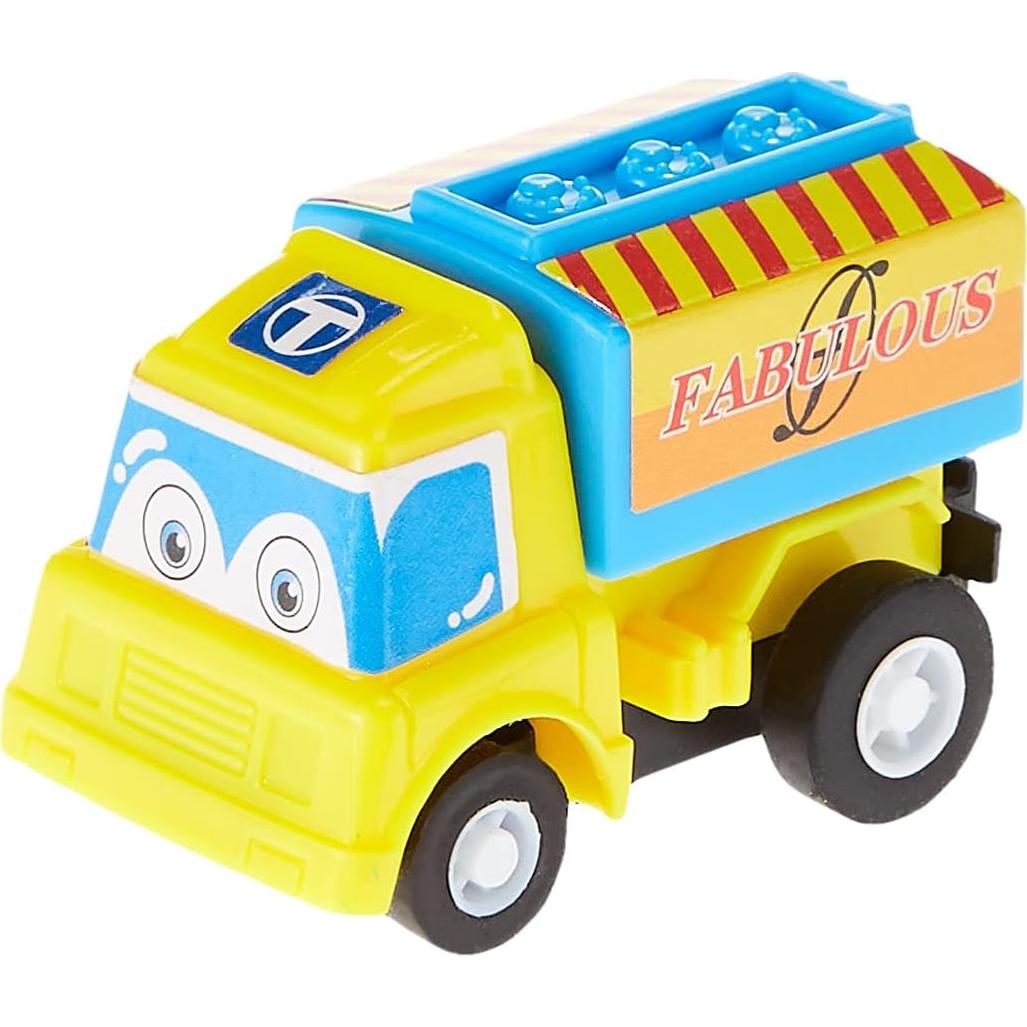 Coche de Retroceso Funcorn Toys - 12 Vehículos Mini 5 cm