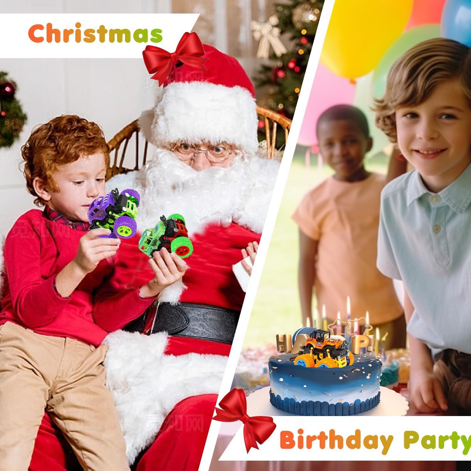 Camión Monstruo LEFEI Set de 4 Juguetes para Niños