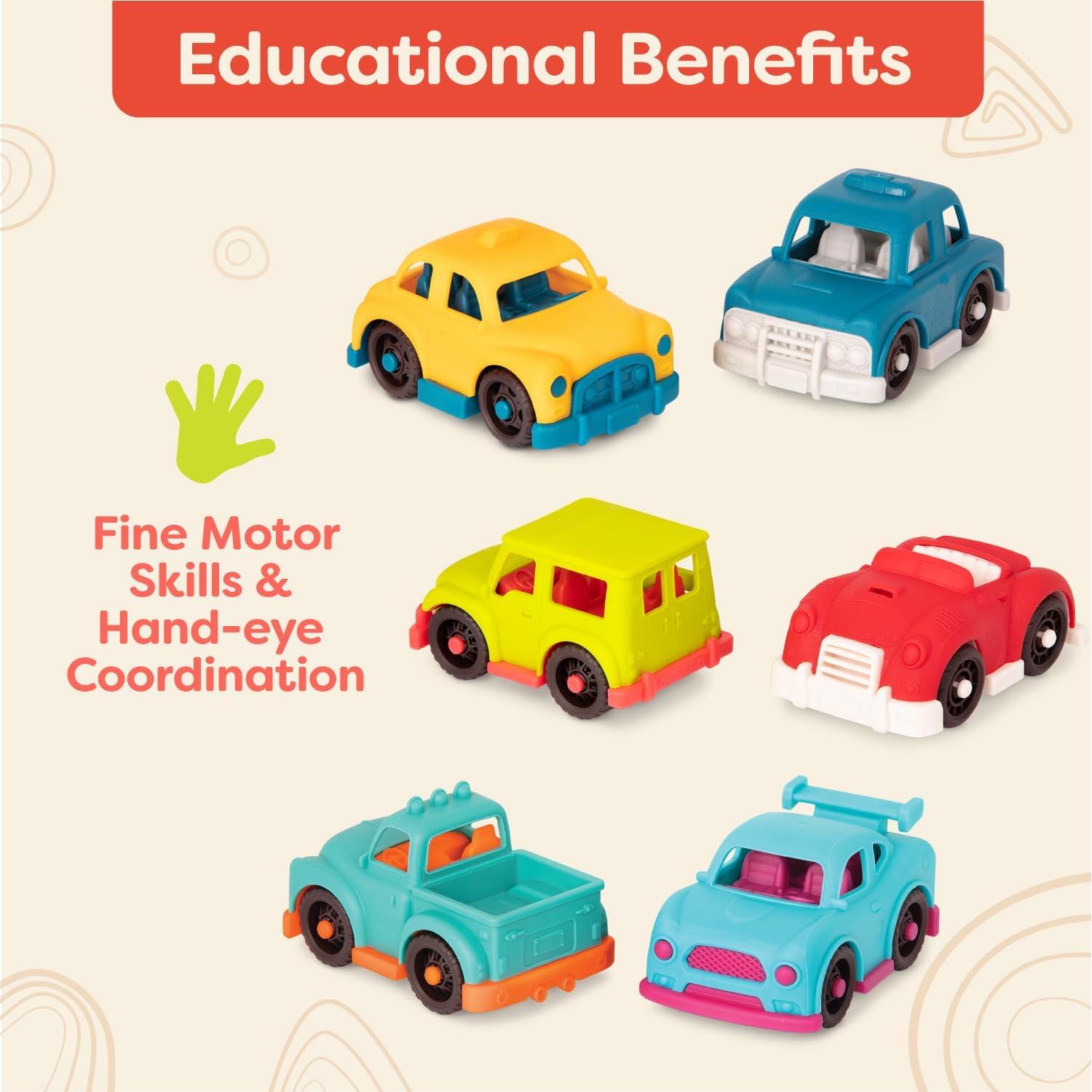 Mini Vehículos B. toys Happy Cruisers - 6 Autos Juguete