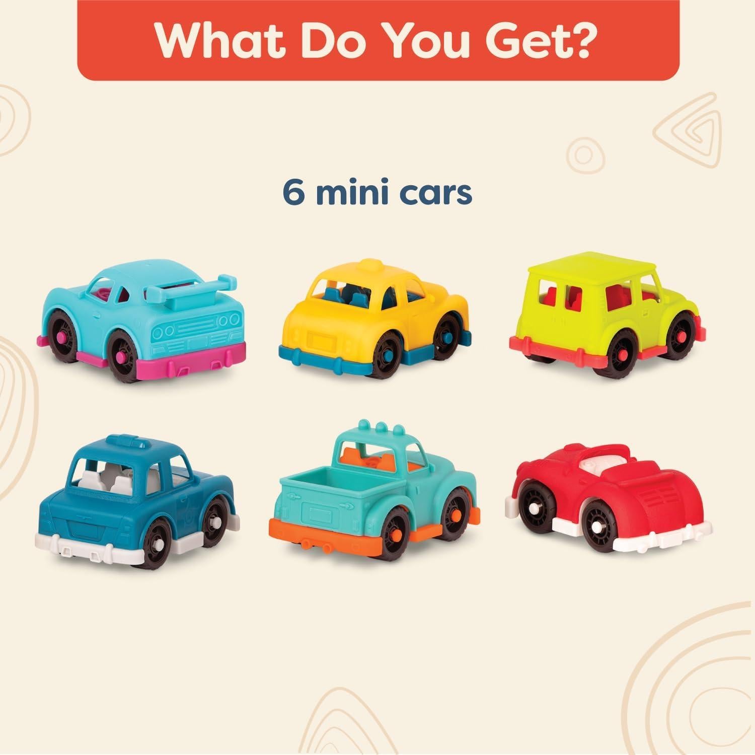 Mini Vehículos B. toys Happy Cruisers - 6 Autos Juguete