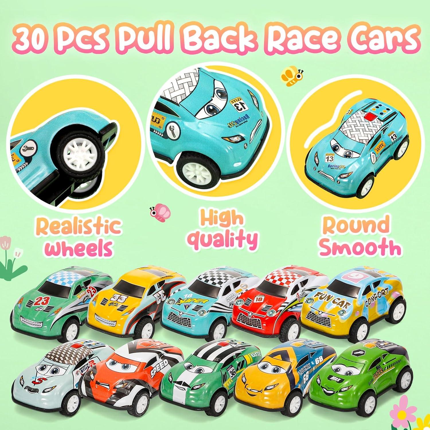 Set de 30 Coches de Retroceso SevenQ para Niños
