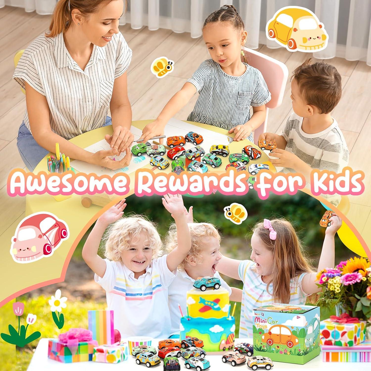 Set de 30 Coches de Retroceso SevenQ para Niños