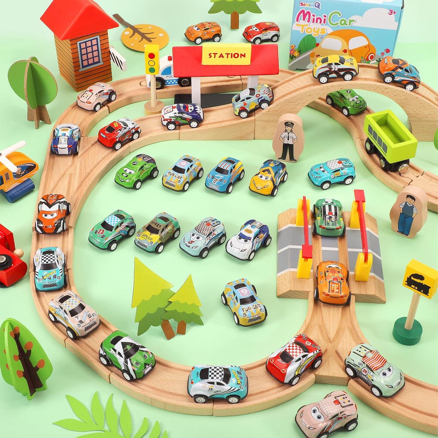 Set de 30 Coches de Retroceso SevenQ para Niños