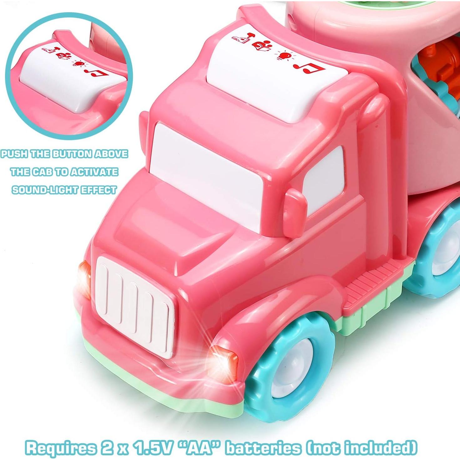 Juego de Camión Transportador 5 en 1 LESUTER con Luz y Sonido