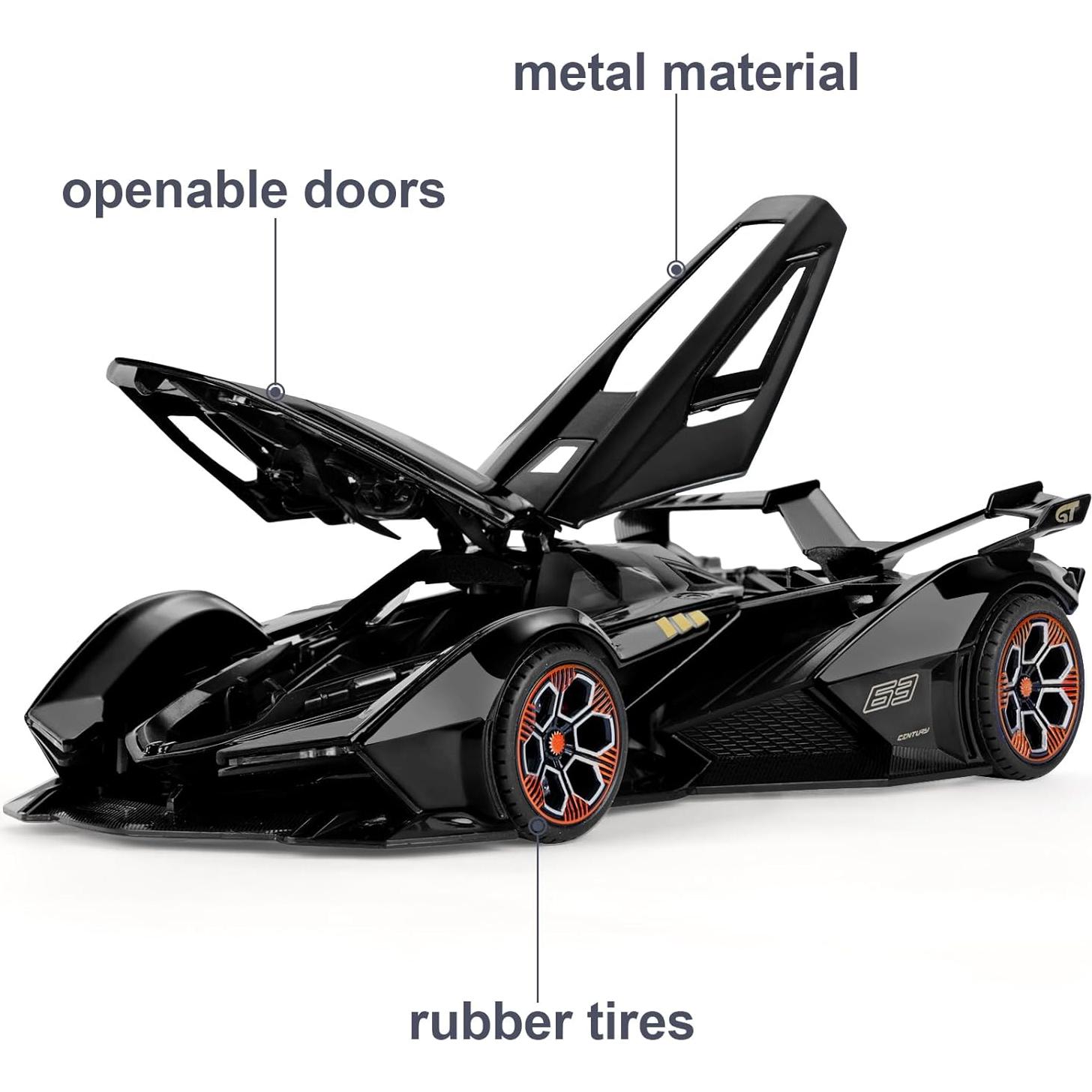 Coche de Juguete SASBSC Lambo V12 1:22 con Luz y Sonido