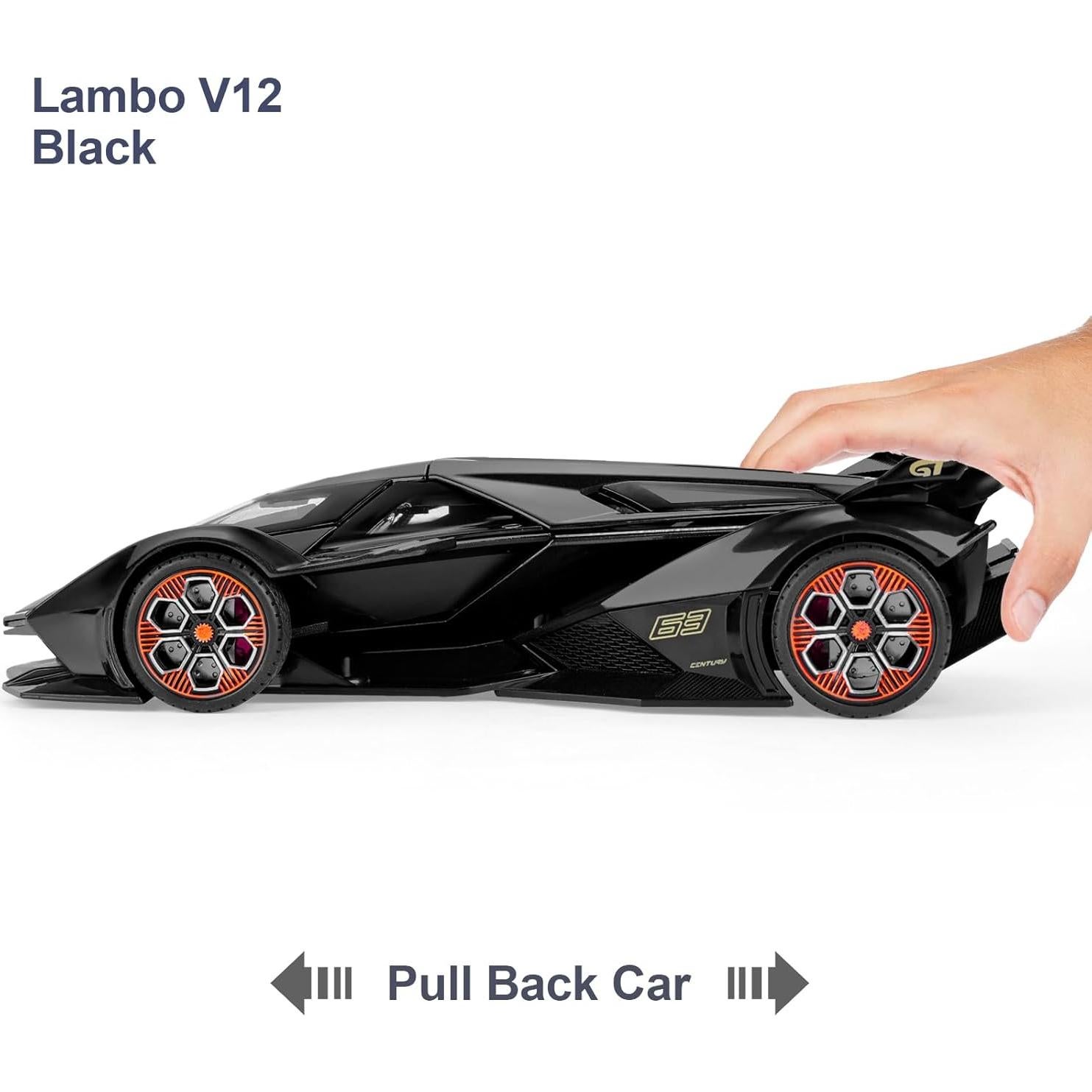 Coche de Juguete SASBSC Lambo V12 1:22 con Luz y Sonido