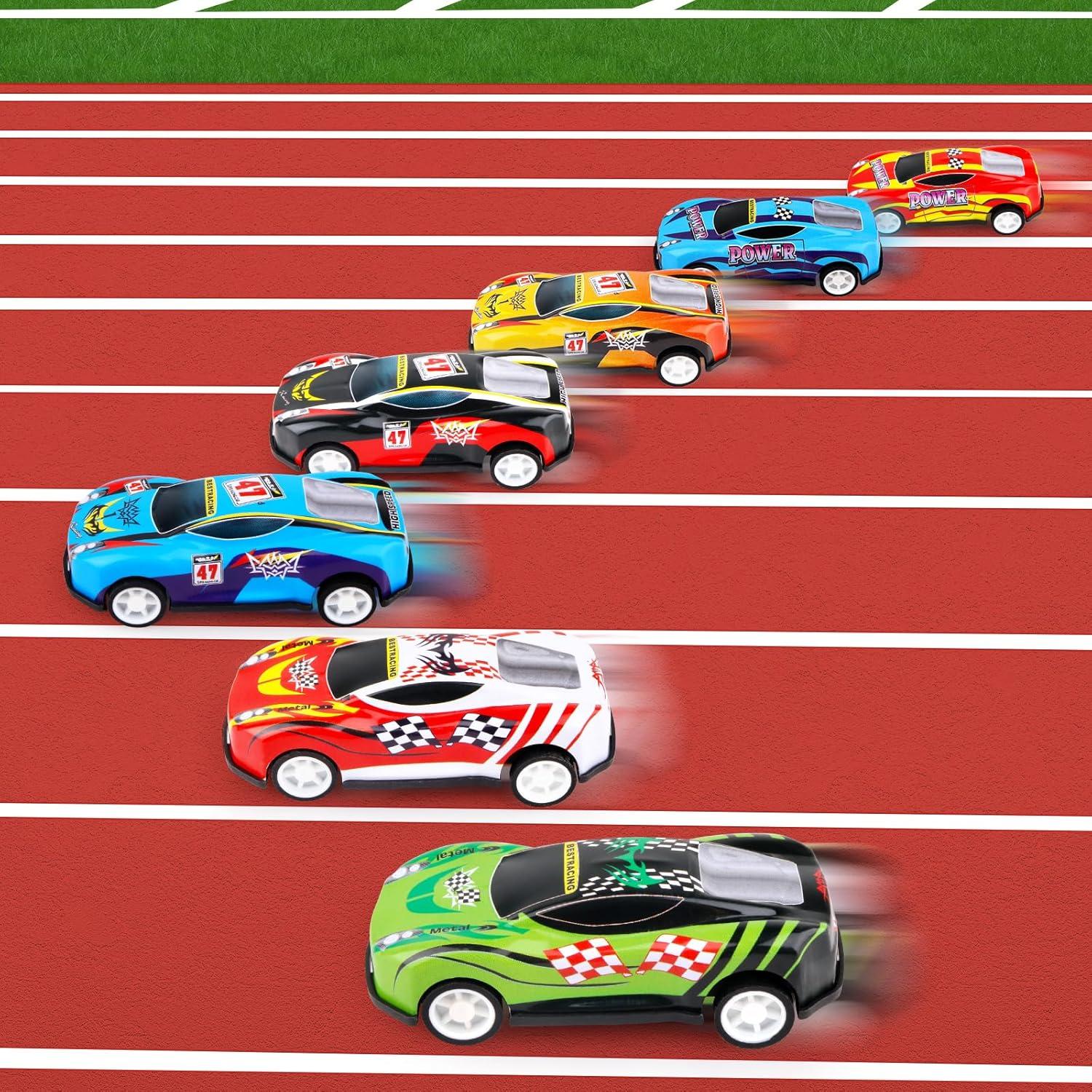 28 Coches Miniatura Adecortalk para Niños 3 a 8 Años