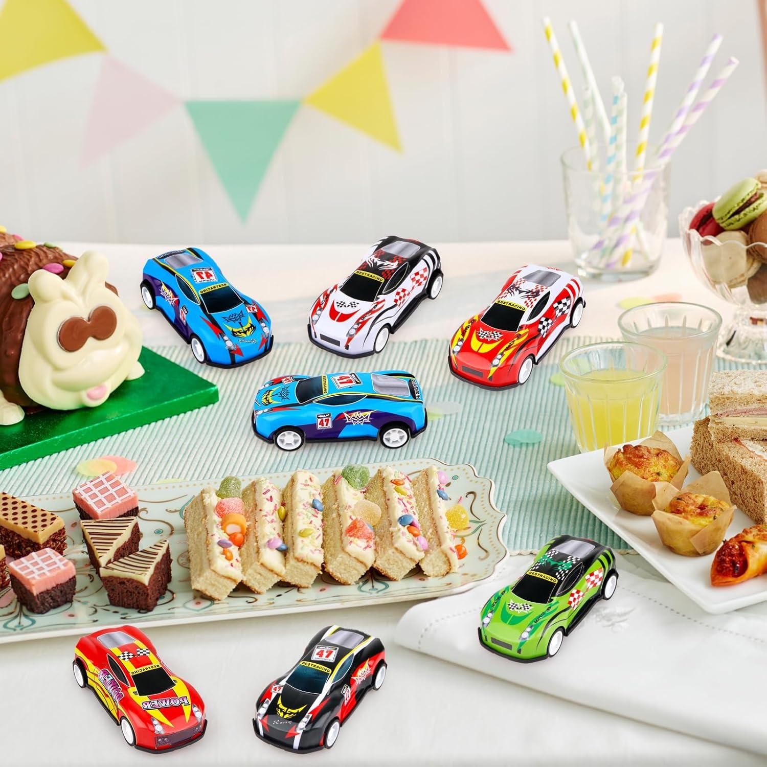 28 Coches Miniatura Adecortalk para Niños 3 a 8 Años