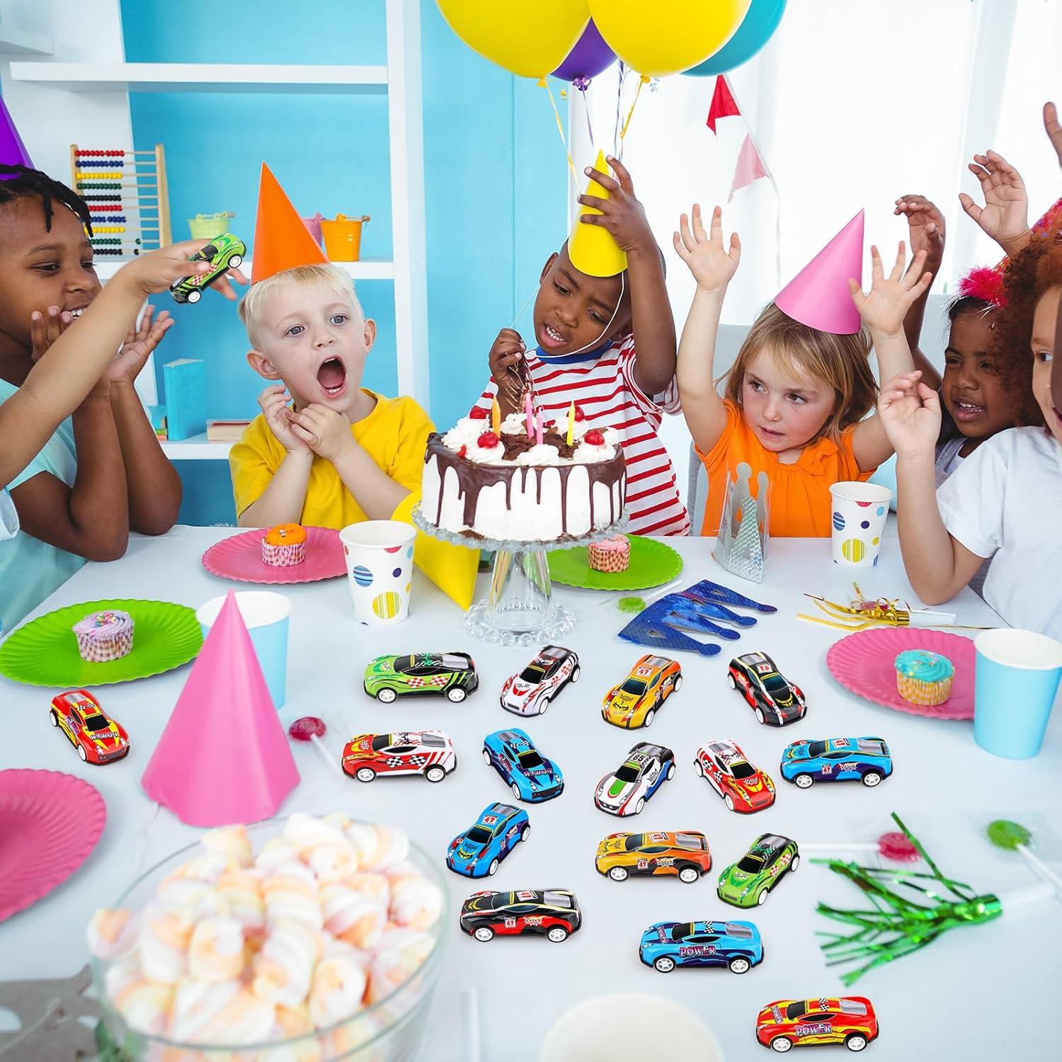 28 Coches Miniatura Adecortalk para Niños 3 a 8 Años