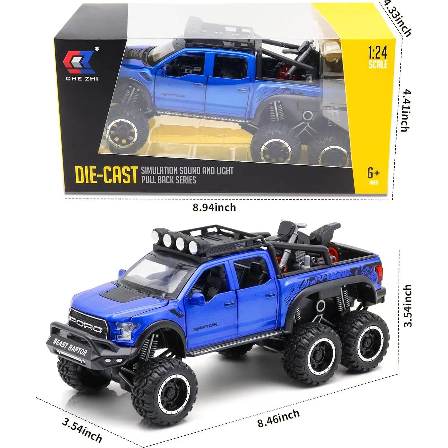 Camión Monstruo F150 Ming You 1/24 con Sonido y Luz