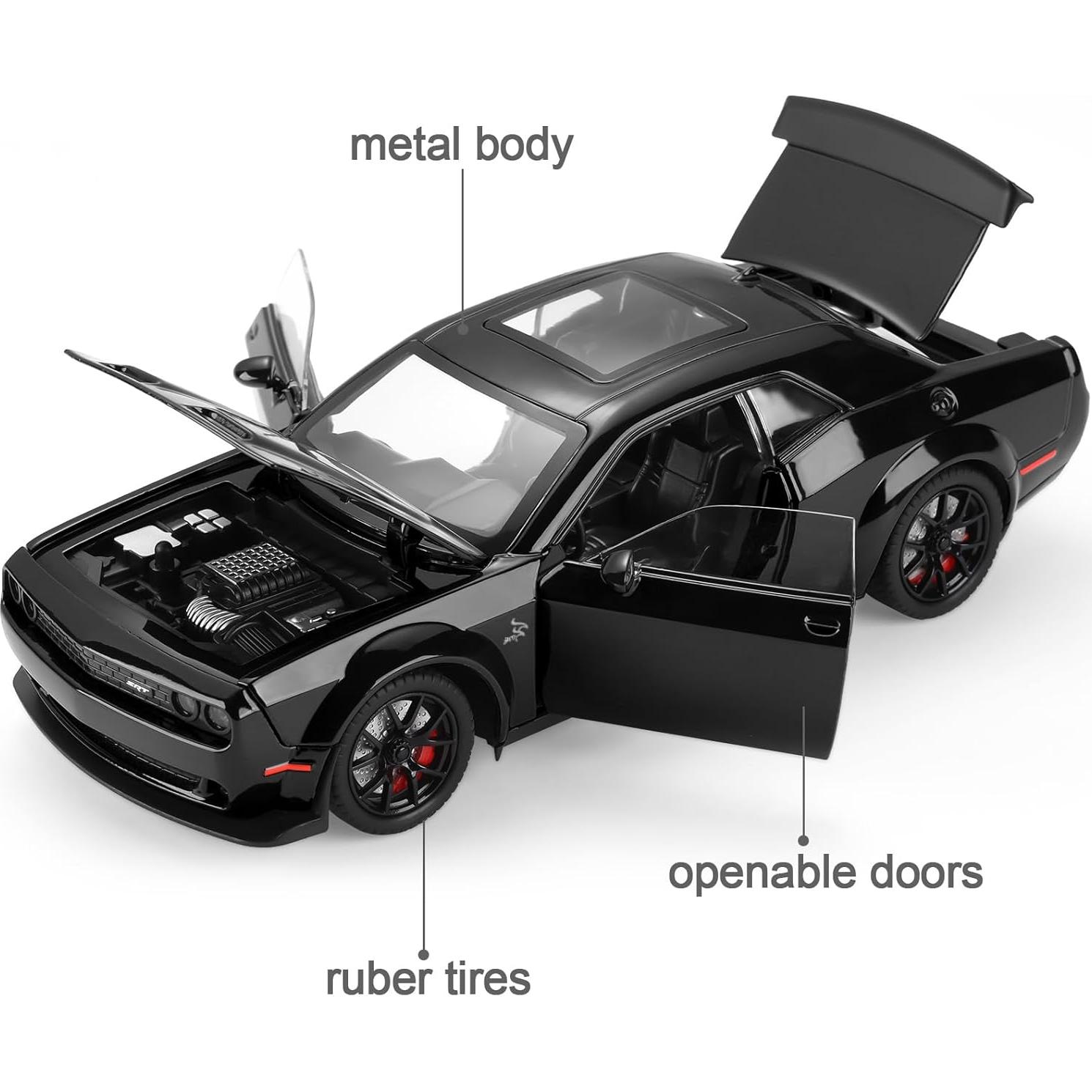 Auto de Juguete SASBSC Hellcat 1:24 con Luz y Sonido