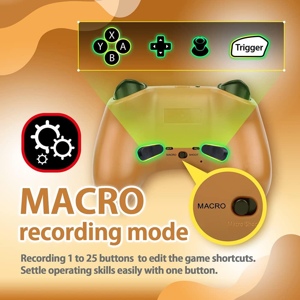 Controlador Inalámbrico Brook Vivid para Switch y PC - Sol