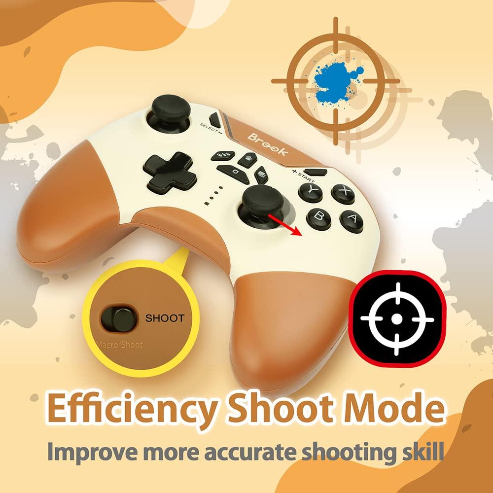 Controlador Inalámbrico Brook Vivid para Switch y PC - Sol