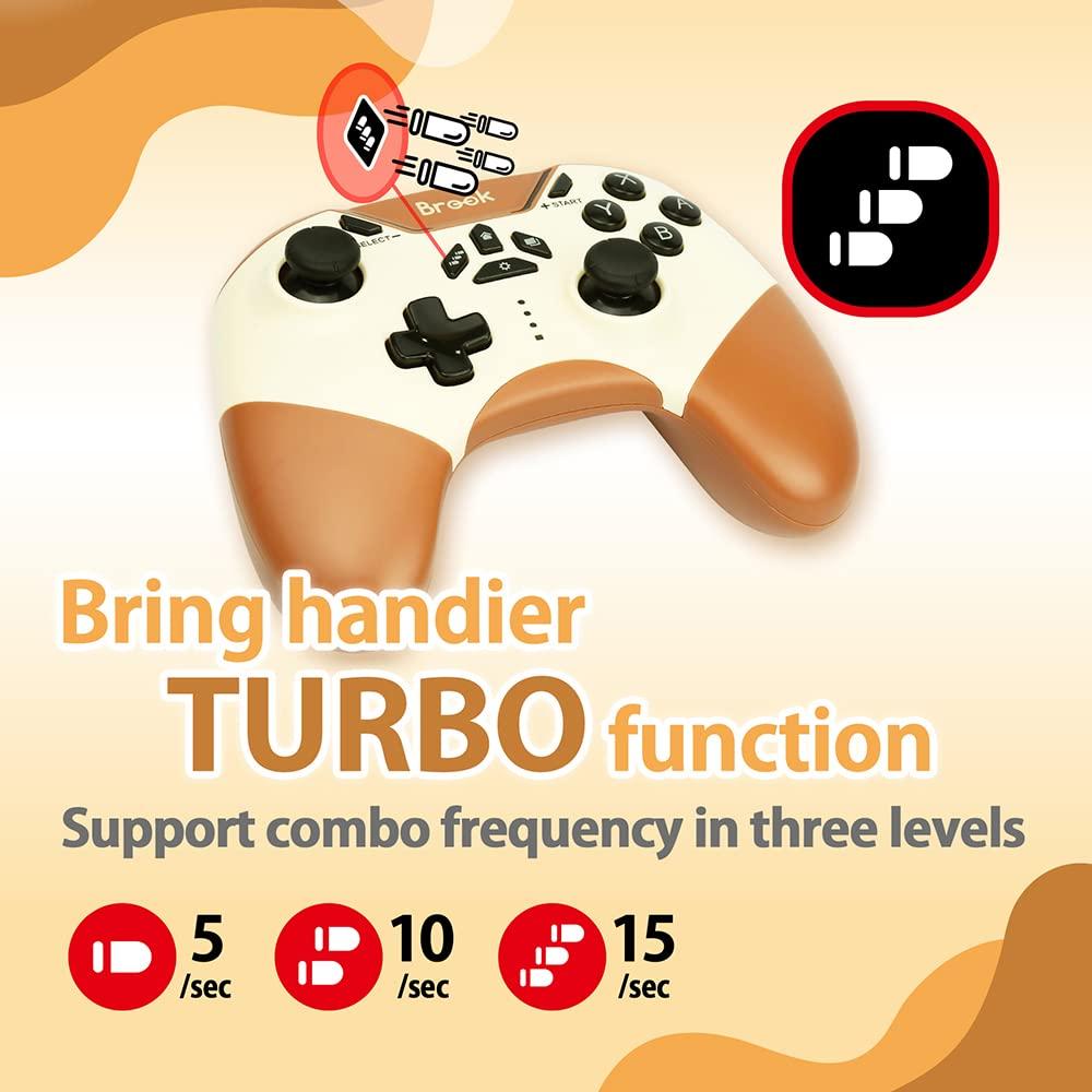 Controlador Inalámbrico Brook Vivid para Switch y PC - Sol