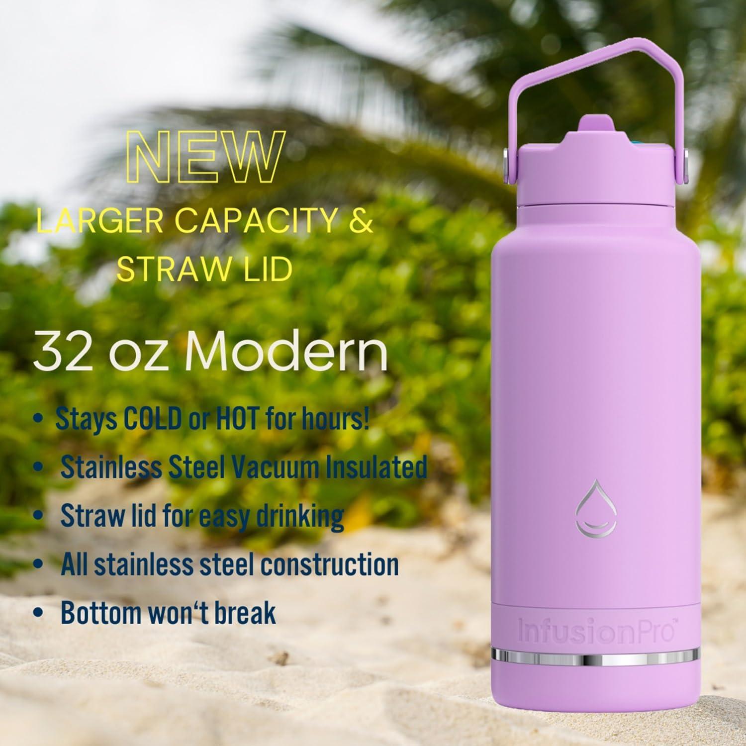 Botella Infusora Infusion Pro 32 oz Acero Inoxidable