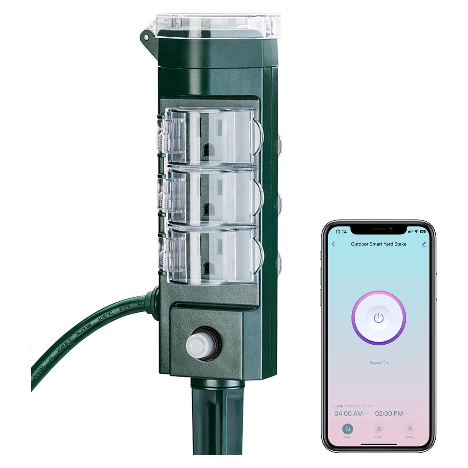 Enchufe Inteligente HBN para Exterior 6 Salidas WiFi IP44