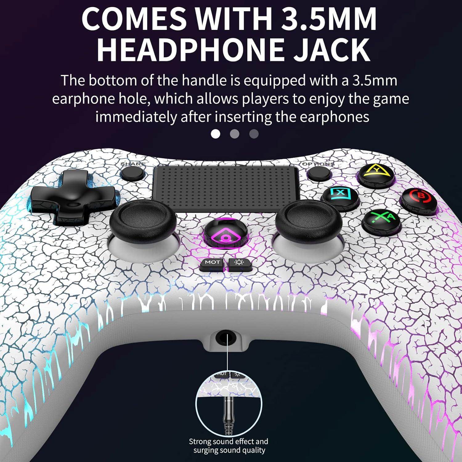 Controlador Inalámbrico RALAN LED 8 Colores para PS4