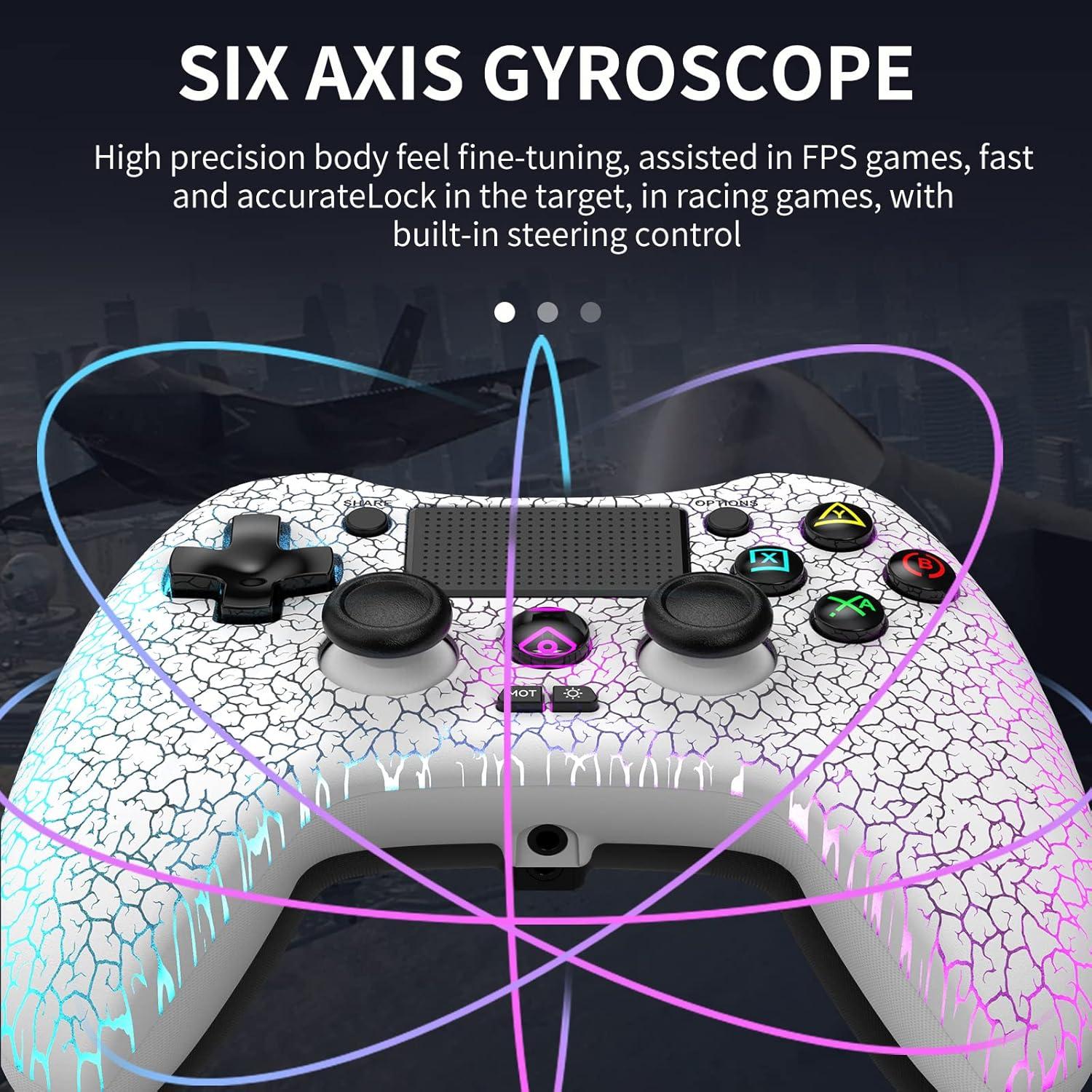 Controlador Inalámbrico RALAN LED 8 Colores para PS4