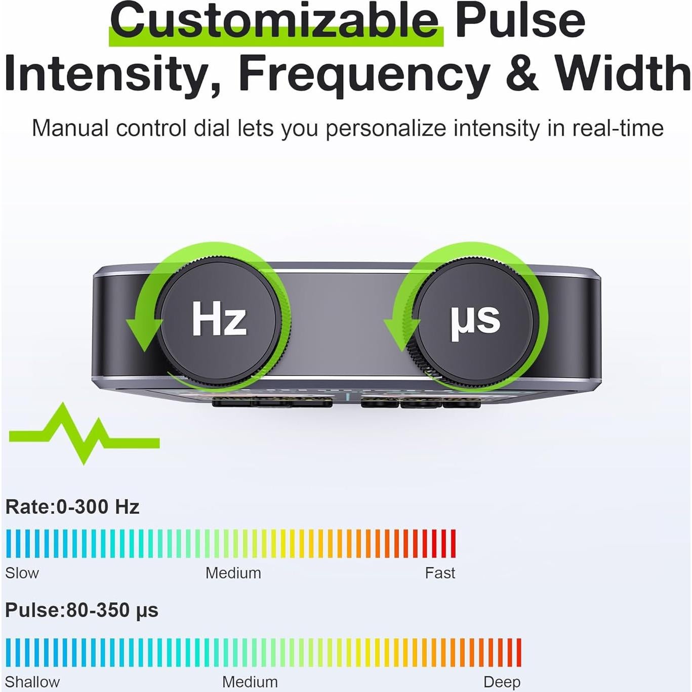 Estimulador Muscular TENS Uthlusty Doble Canal 36 Modos Negro