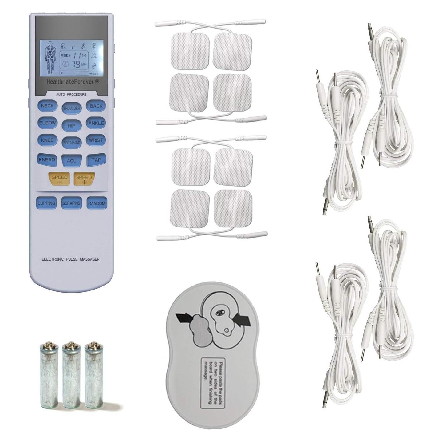 Estimulador Muscular TENS EMS HealthmateForever YK15AB 15 Modos