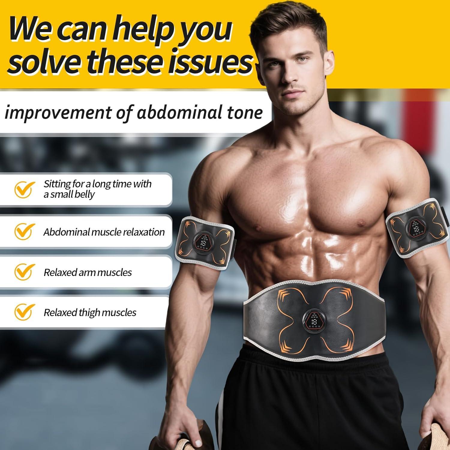 Estimulador Muscular Electrónico Tatayo MP01 para Abdomen y Piernas