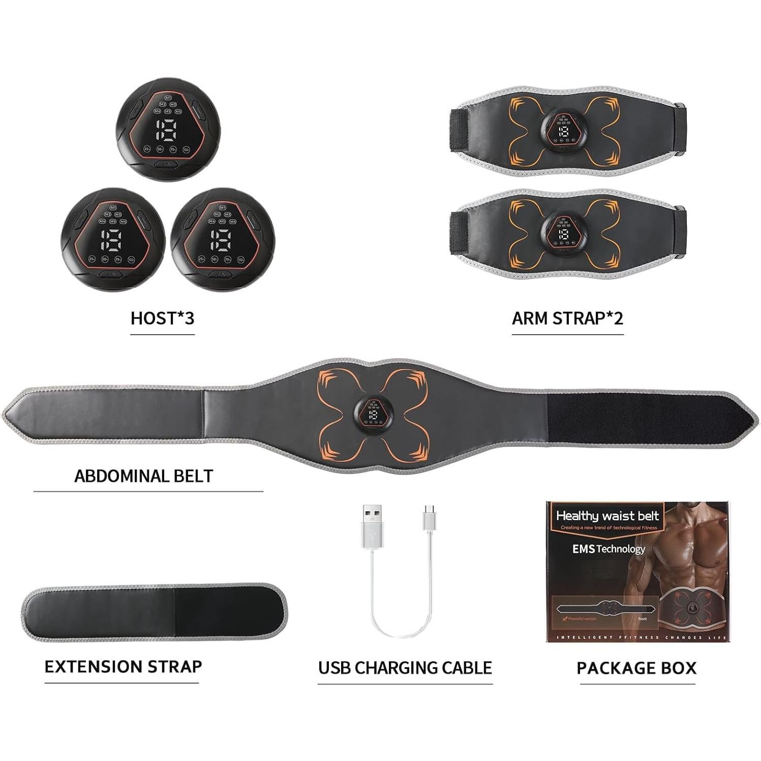 Estimulador Muscular Electrónico Tatayo MP01 para Abdomen y Piernas