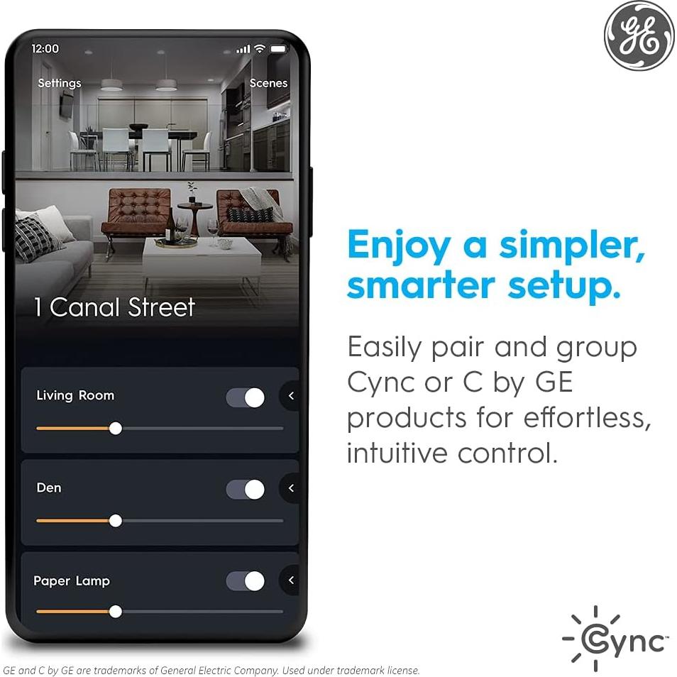 Enchufe Inteligente Cync 3 Paquete Control Remoto y Voz