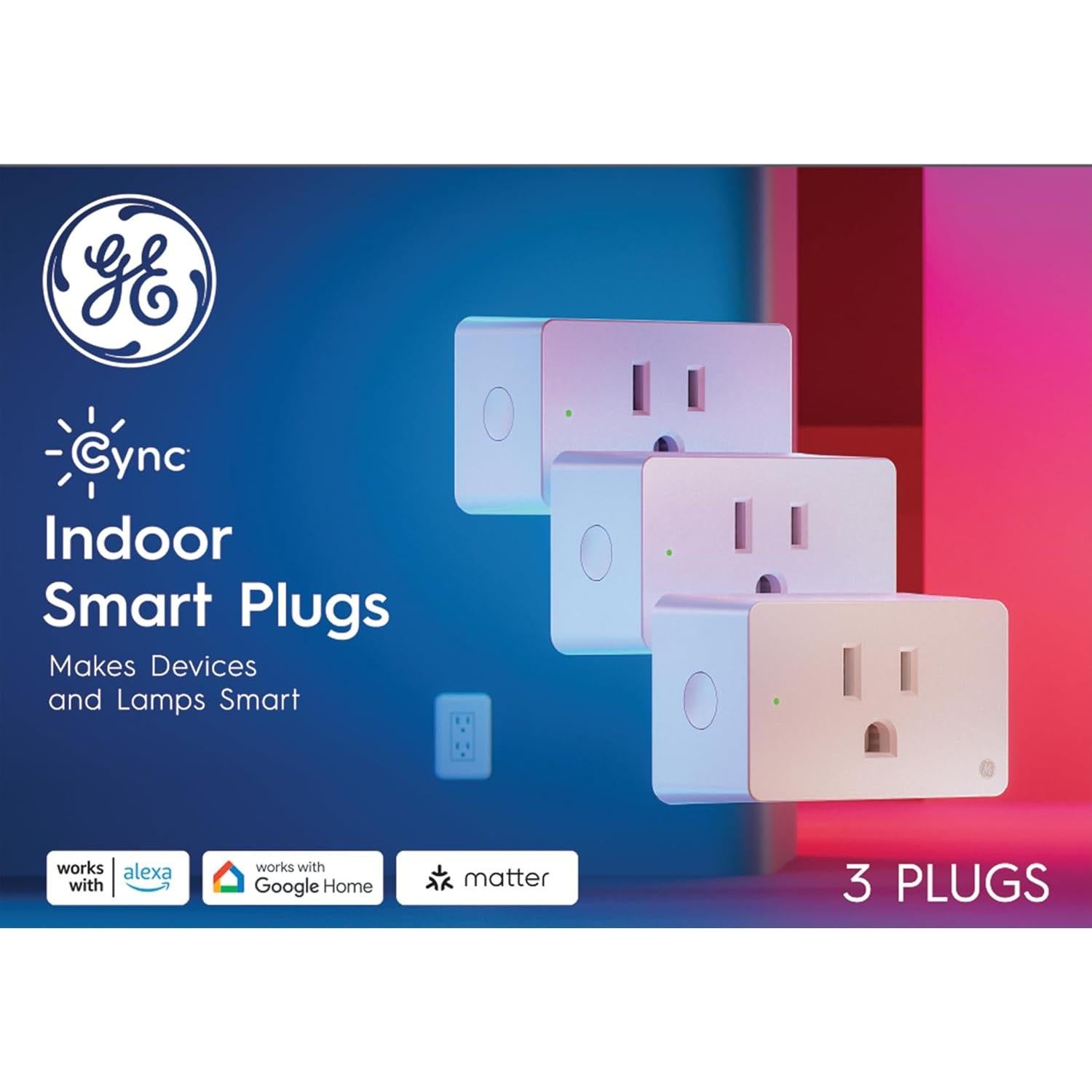 Enchufe Inteligente Cync 3 Paquete Control Remoto y Voz