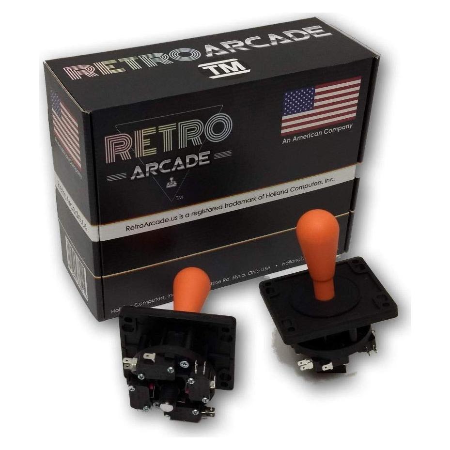 Joystick de Arcade RetroArcade Naranja 8 Direcciones Preciso