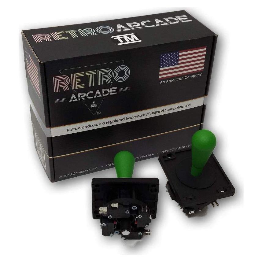 Joystick Arcade RetroArcade Verde 8 Direcciones Preciso
