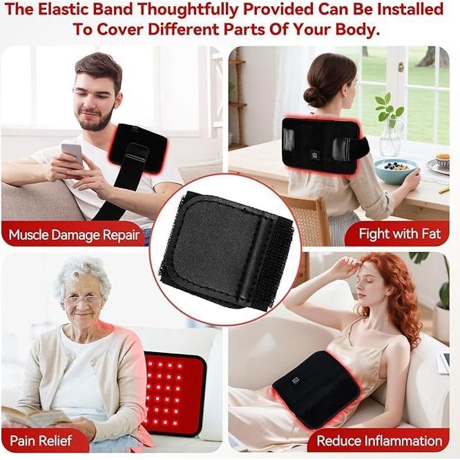 Alfombra de Terapia de Luz Roja Ziptly 660nm 850nm LED Ajustable