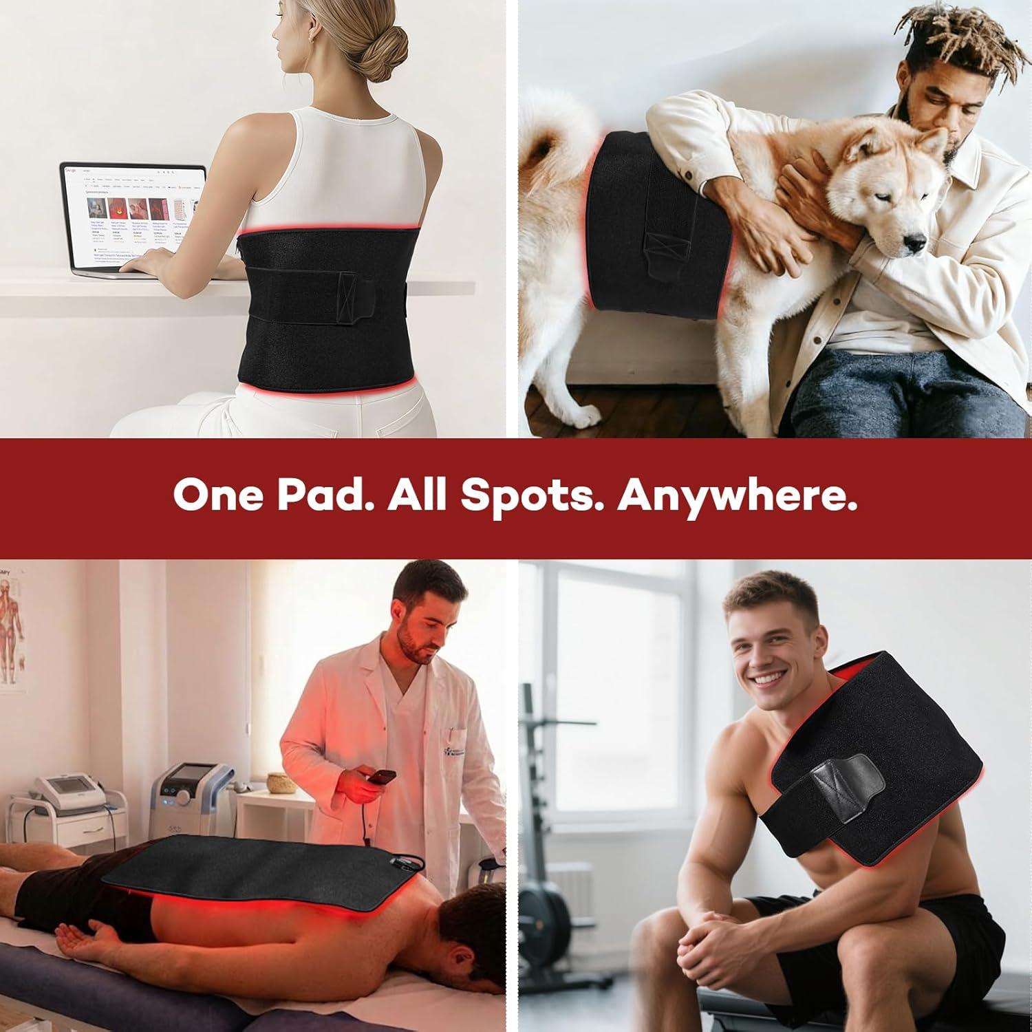 Almohadilla de Terapia de Luz Roja Ezona 61x30 cm 242 LEDs