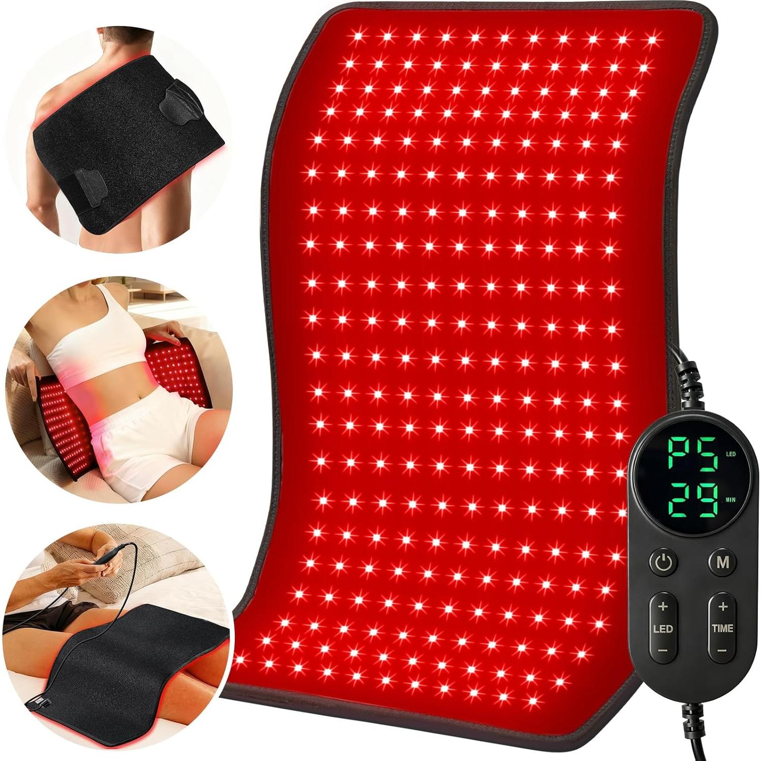 Almohadilla de Terapia de Luz Roja Ezona 61x30 cm 242 LEDs