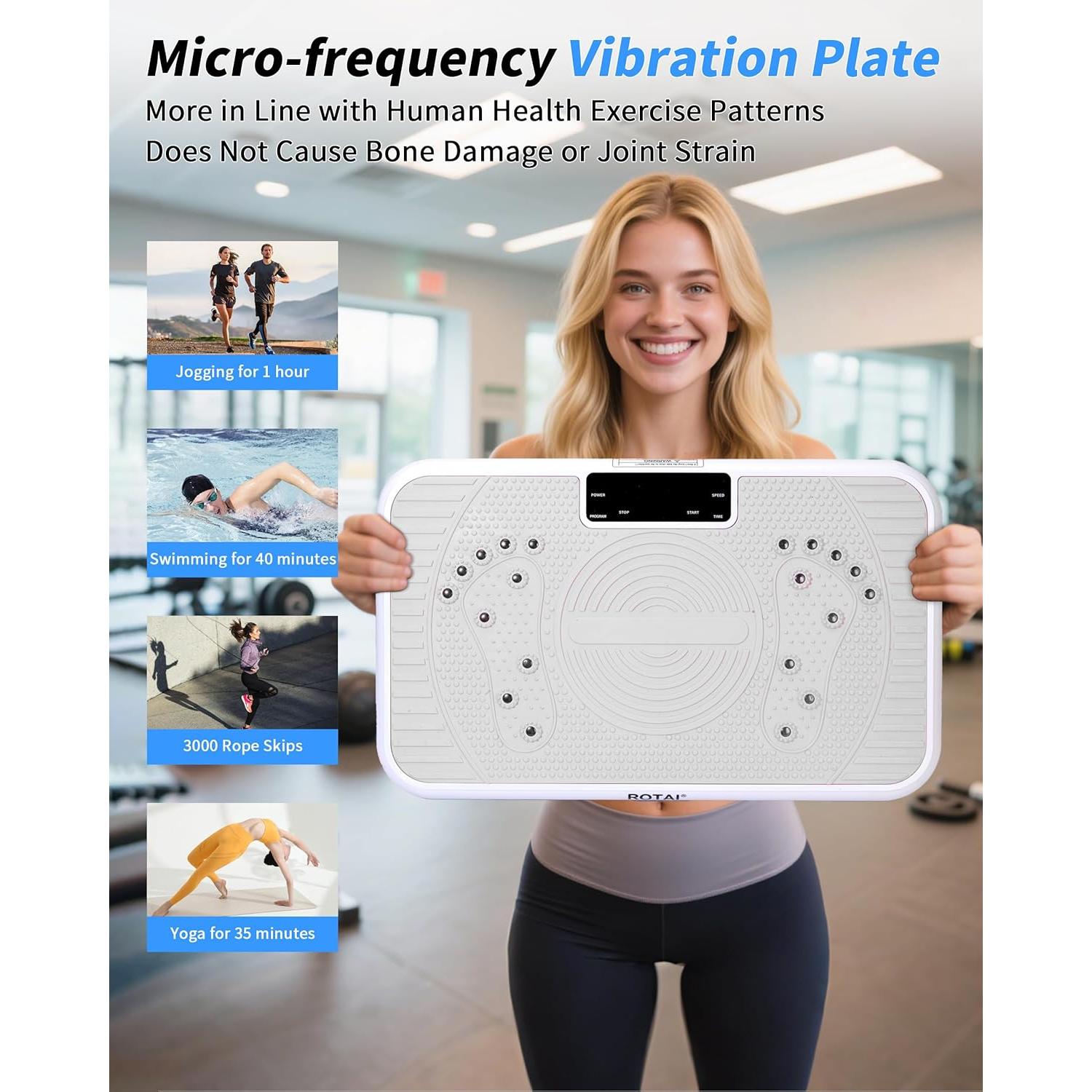 Máquina de Ejercicio Vibratoria ROTAÍ ROTVP003-LGY 181.44 kg