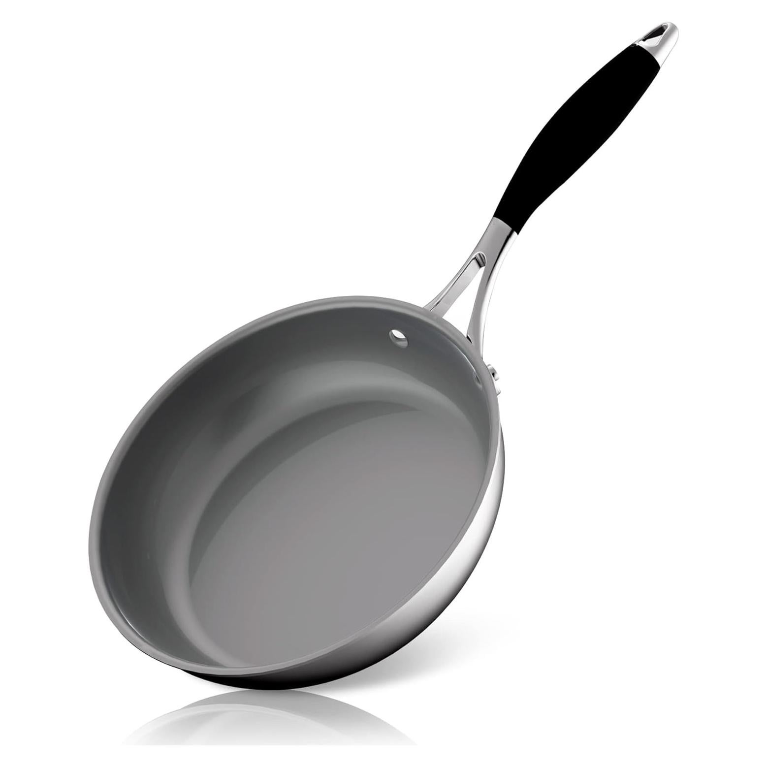 Sartén Pequeña NutriChef 20 cm Antiadherente Acero Inoxidable