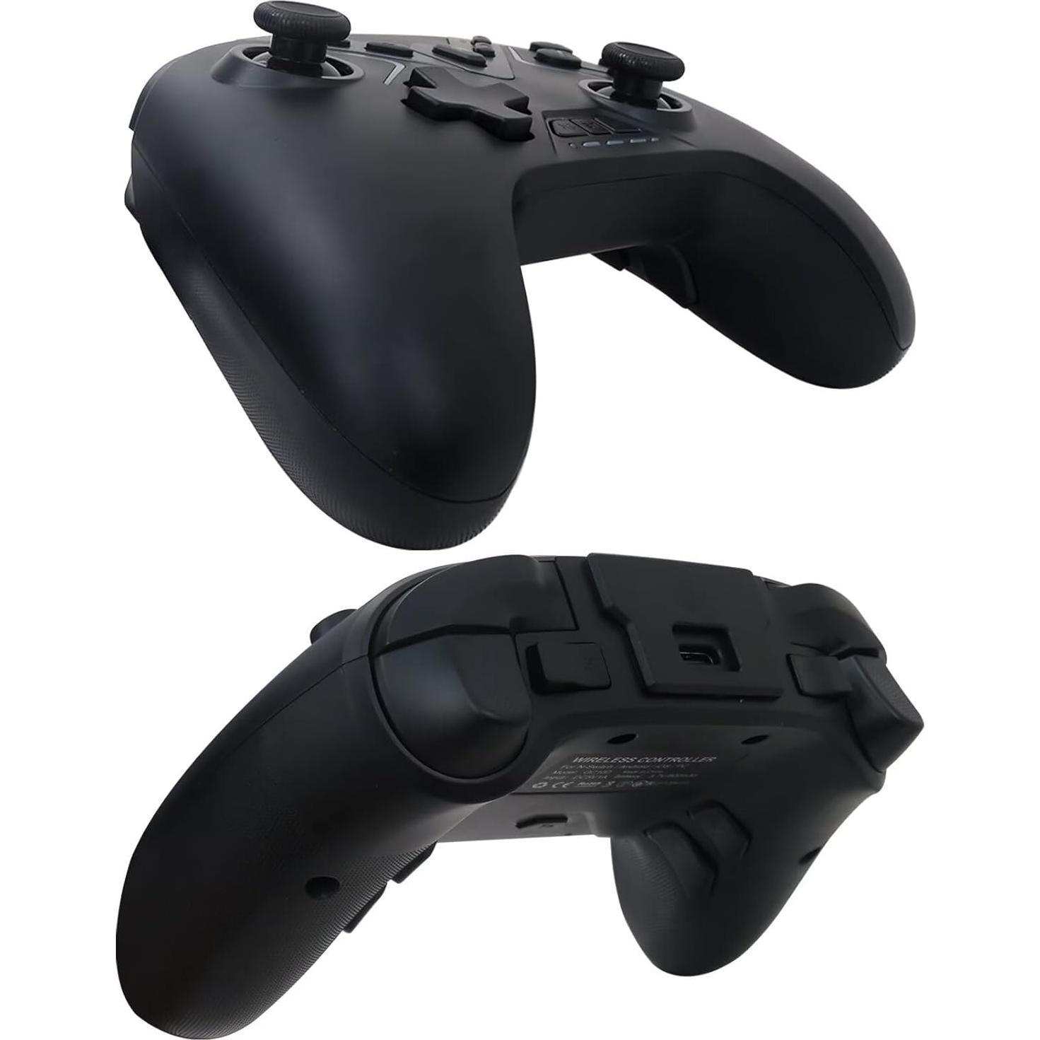 YYU Upgraded Wireless Switch Controller Dual Hall Effect Controller with Hall Effect Joystick & Speed Down & 6-Axis Gyro-Assisted Aiming, Compatible for PC/iPhone/Android/Switch/Steam