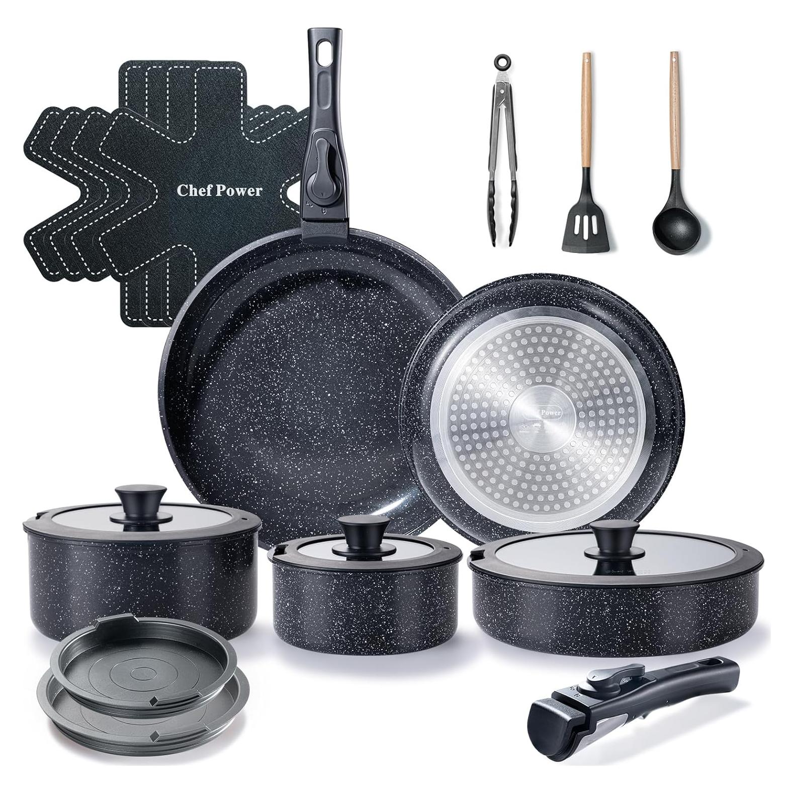 Juego de Utensilios de Cocina Chef Power 19 Piezas Cerámico