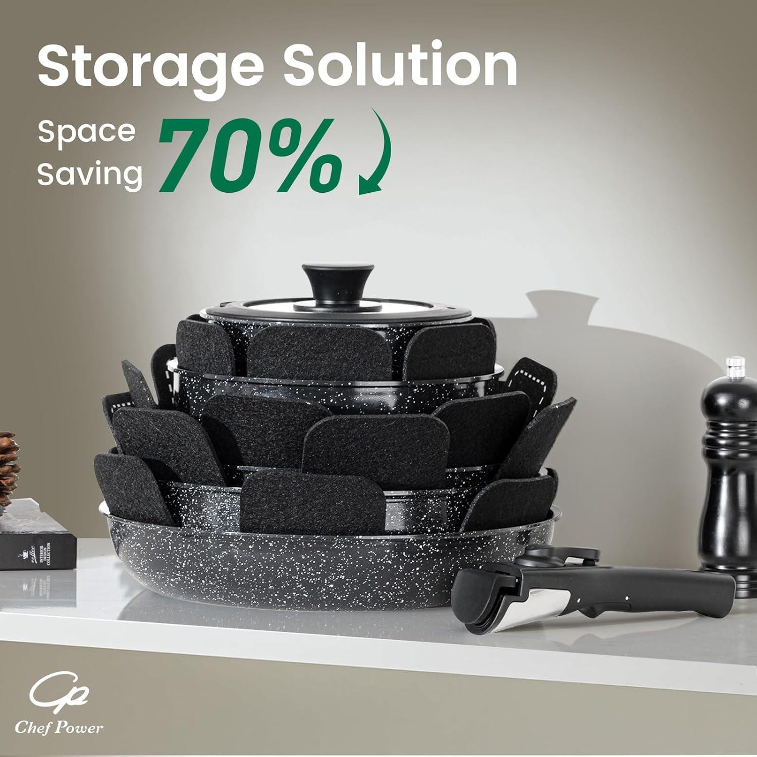 Juego de Utensilios de Cocina Chef Power 19 Piezas Cerámico