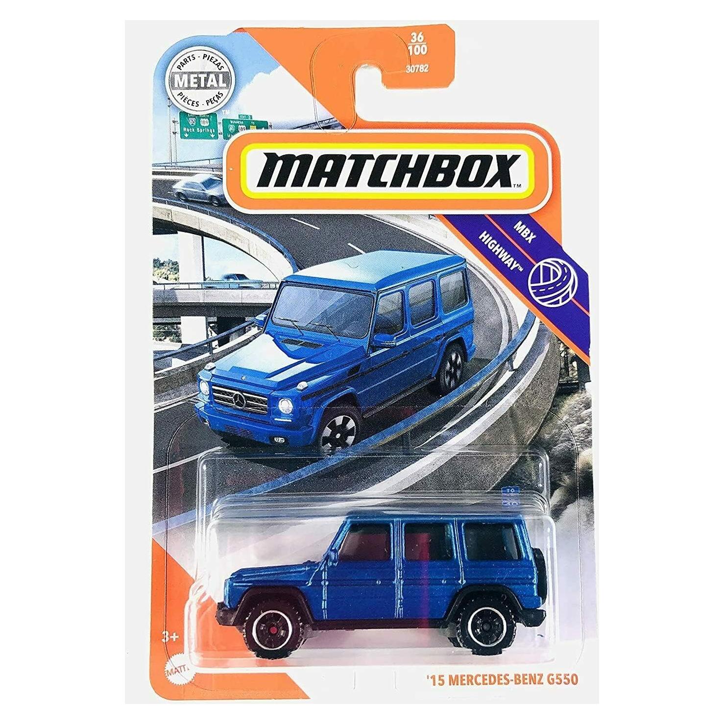 DieCast Matchbox Benz G550 Azul 1:64 Escala 69.8g