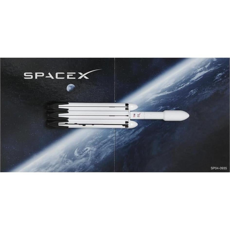 Matchbox Sky Busters Cohete Falcon Heavy SpaceX con Tapete