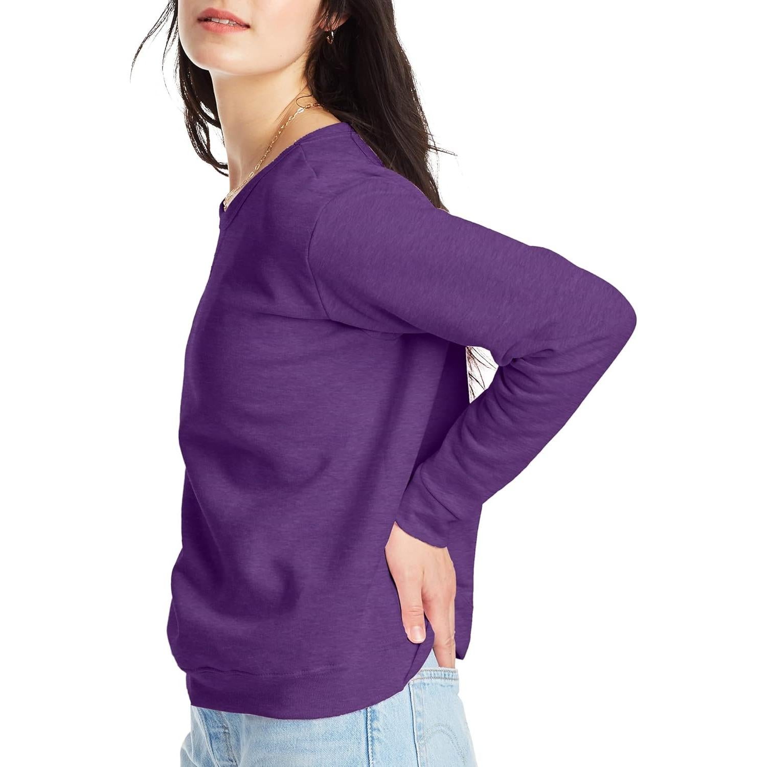 Sudadera Hanes EcoSmart Mujer X-Large Violet Splendor
