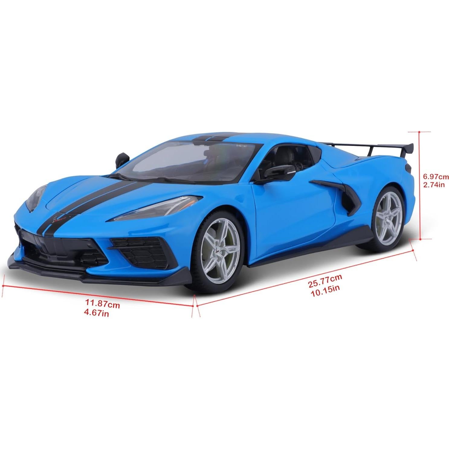Maisto 1:18 Chevrolet Corvette Stingray Z51 Azul Detallado