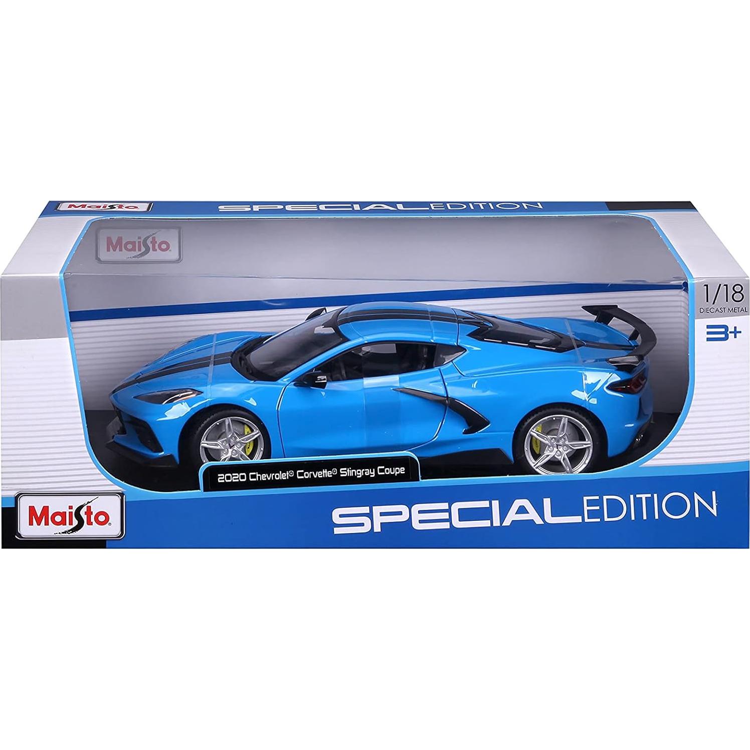 Maisto 1:18 Chevrolet Corvette Stingray Z51 Azul Detallado