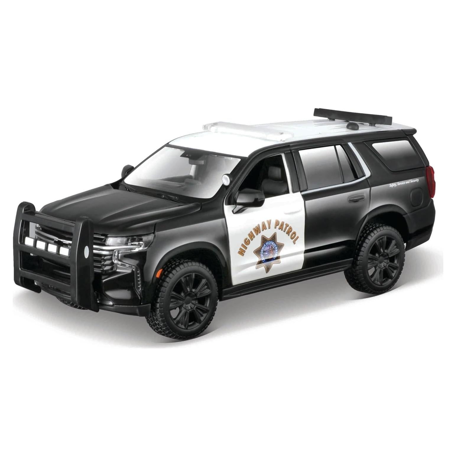 Maisto 1:24 Chevrolet Tahoe 2021 CHP Negro y Blanco