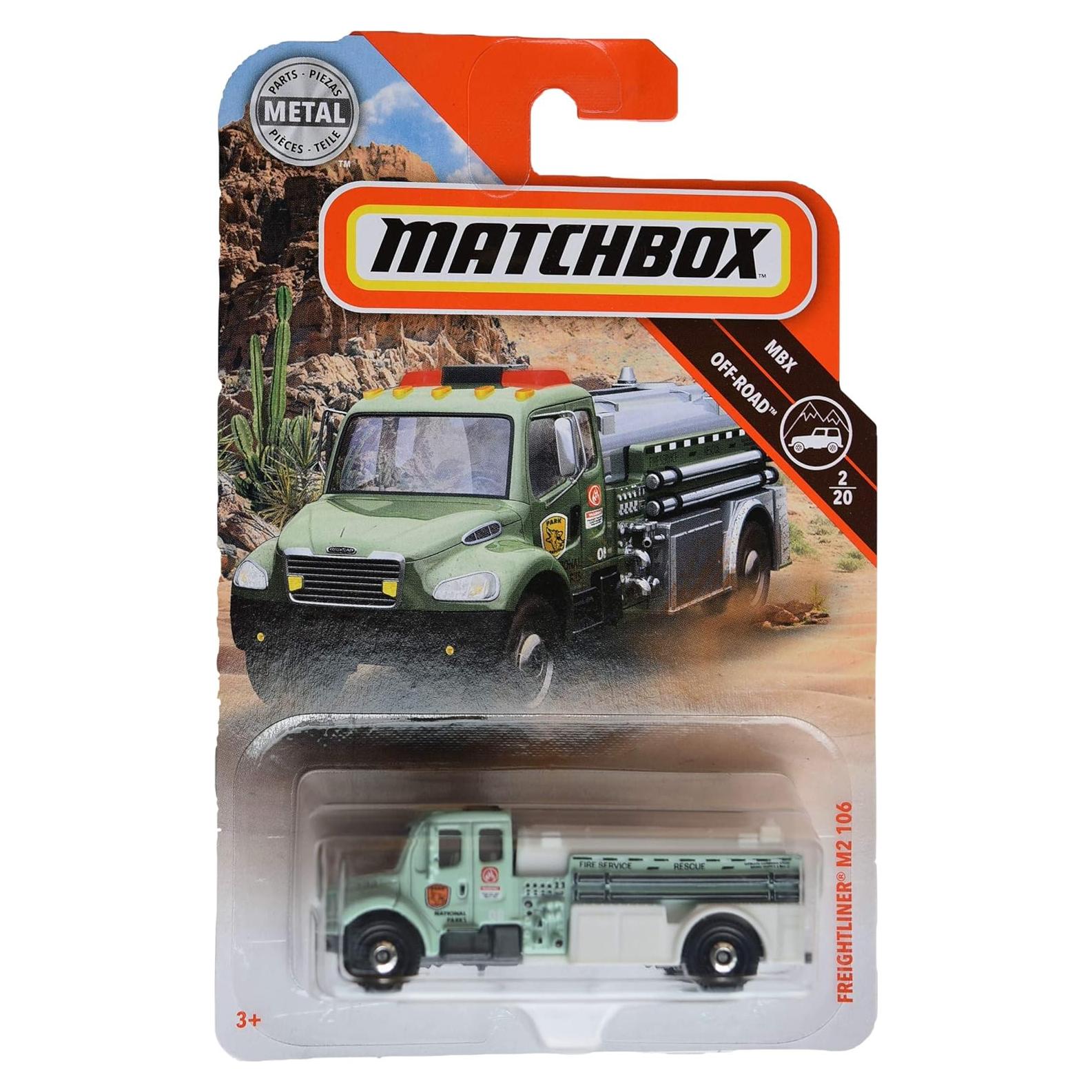 Camión de Bomberos Matchbox 2019 MBX Off-Road Verde