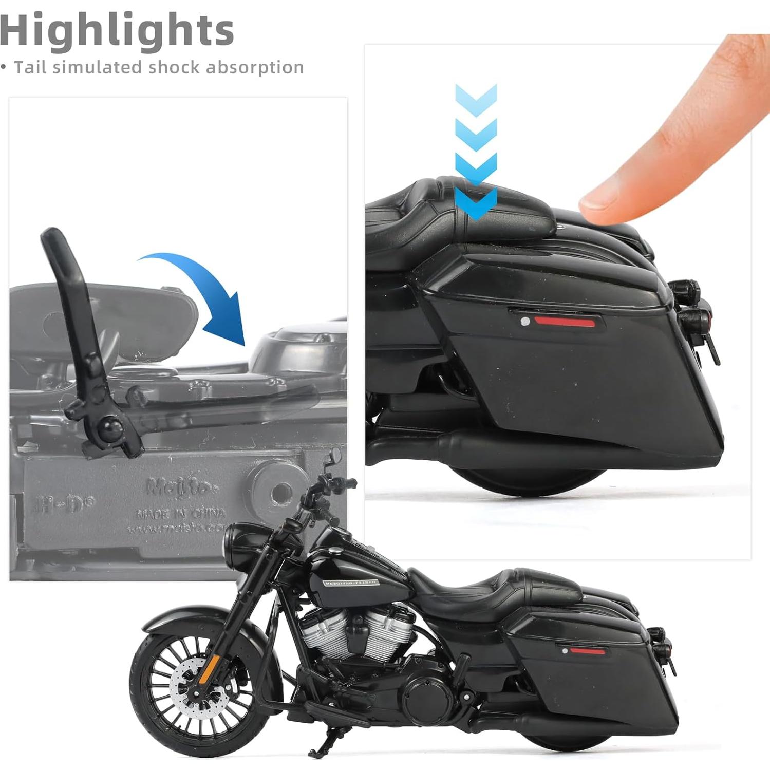 Moto de carretera especial Risopen 1:12 Harley Davidson