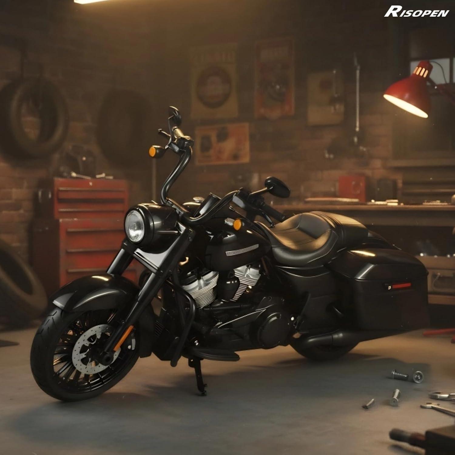 Moto de carretera especial Risopen 1:12 Harley Davidson