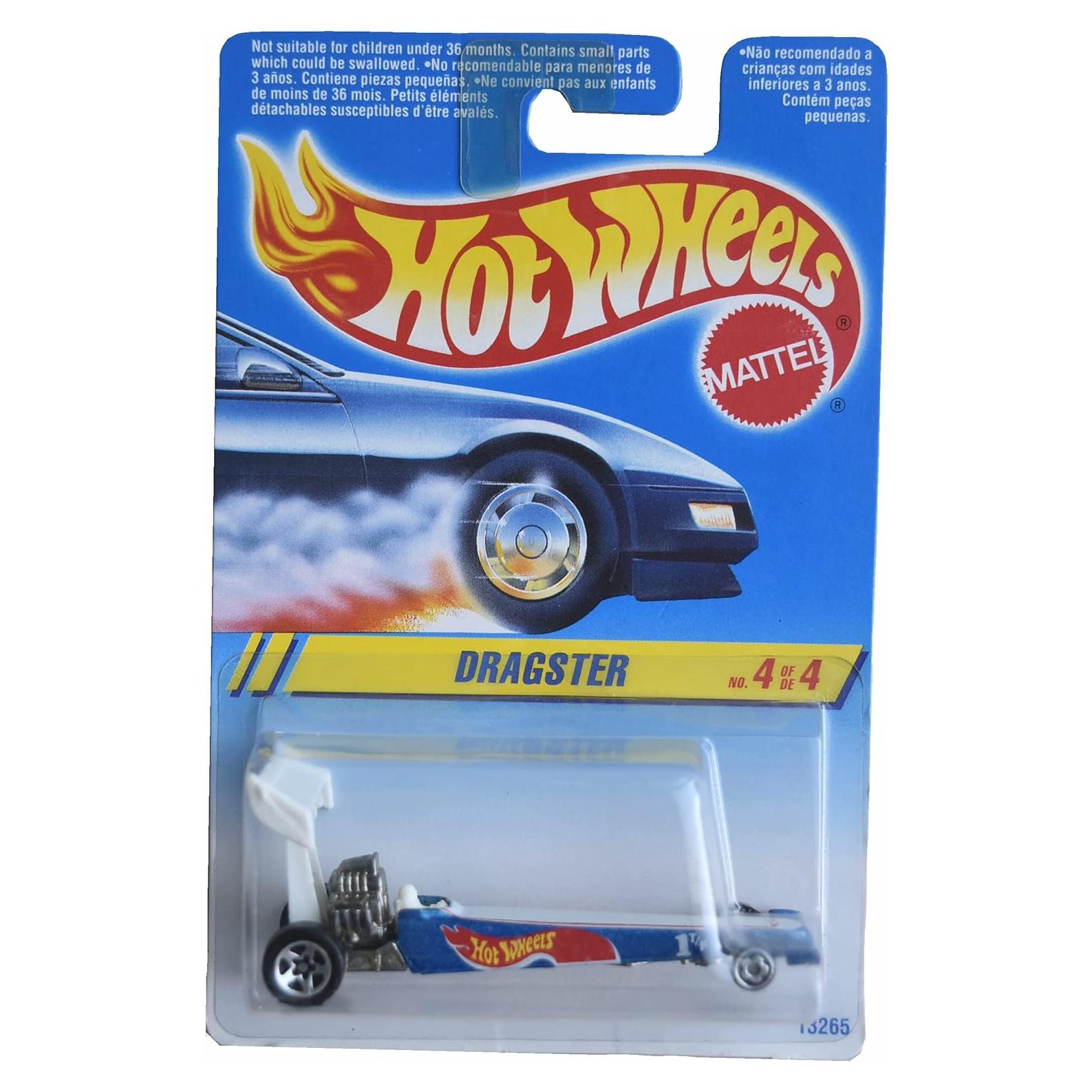 Hot Wheels Dragster Azul Escala 1:64 Mattel 16.6 cm